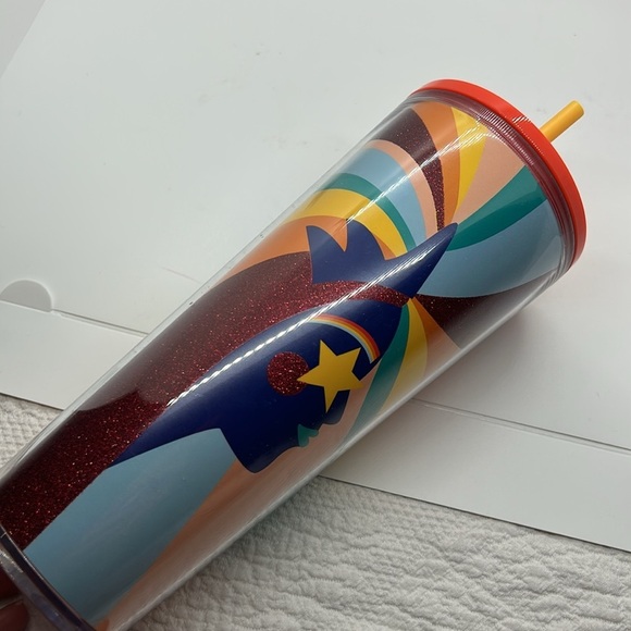 Starbucks 2020 Pride Glitter Siren Rainbow Target Exclusive Tumbler with Straw - Picture 3 of 10
